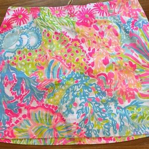 Lilly Pulitzer Marigold Skort in Lovers Coral Print Size 6